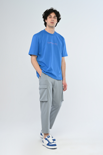 Saks Summer High Vibes Yazılı Arka Baskılı Oversize Tişört