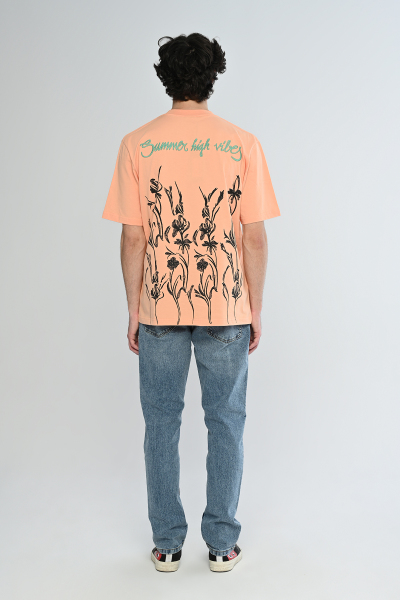 Yavruağzı Summer High Vibes Yazılı Arka Baskılı Oversize Tişört
