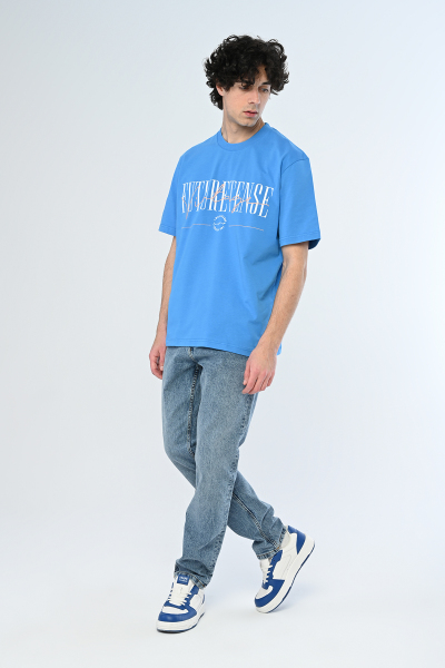 Saks FUTURETENSE Yazılı Oversize Tişört