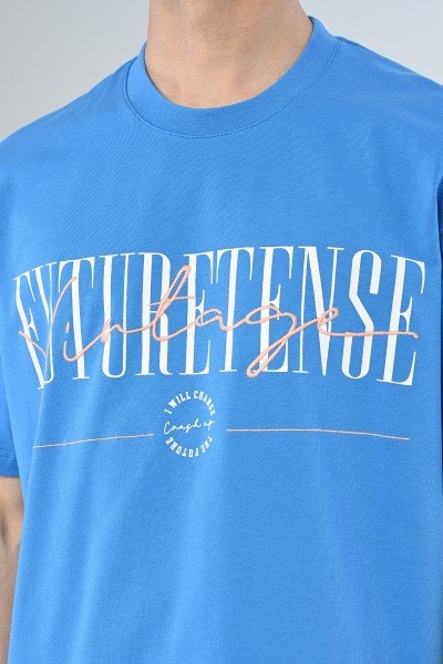 Saks FUTURETENSE Yazılı Oversize Tişört