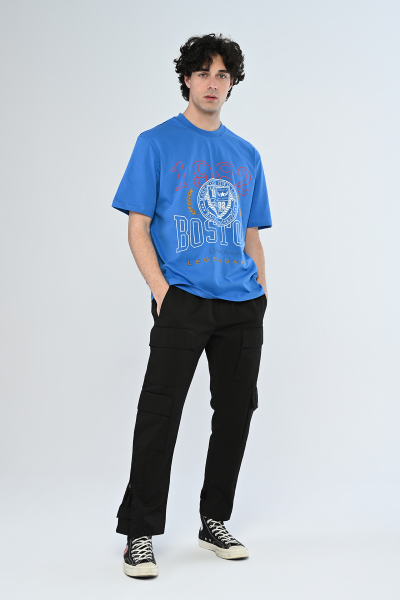 Saks 1982 Boston Yazılı Oversize Tişört