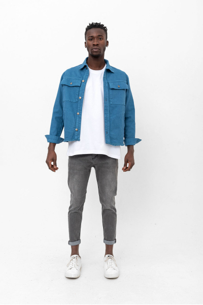 Saks Gabardin Regular Kot Ceket