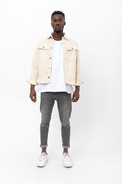 Taş Gabardin Regular Kot Ceket