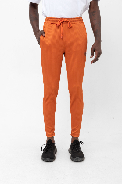 Turuncu Slim Fit Fitilli Eşofman Alt