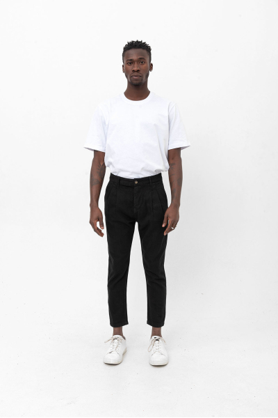 Siyah Gabardin Slim Fit Kot Pantolon