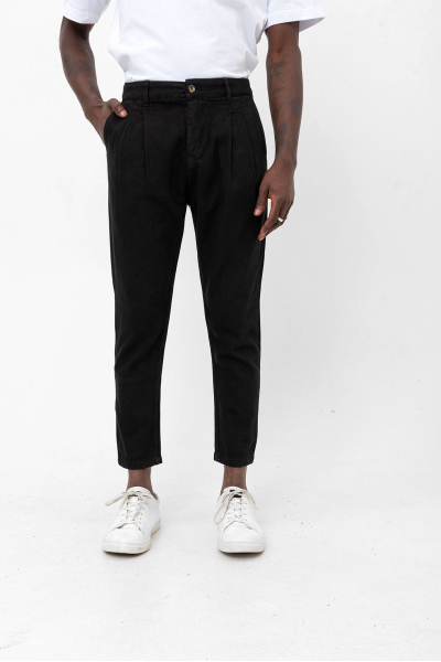 Siyah Gabardin Slim Fit Kot Pantolon