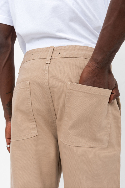 Bej Gabardin Slim Fit Kot Pantolon