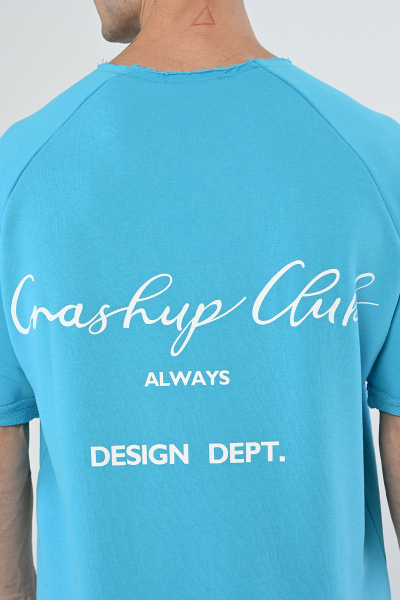 Mavi Crash Up Clup Yazılı Şort Takım