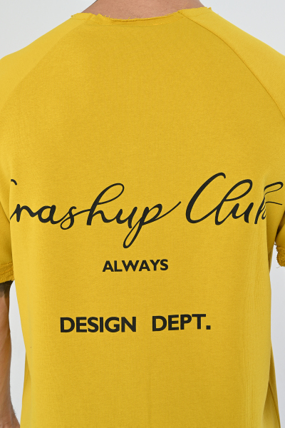 Sarı Crash Up Clup Yazılı Şort Takım