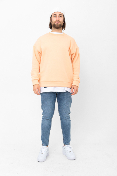 Kavuniçi 3 İplik Şardonlu Sweatshirt